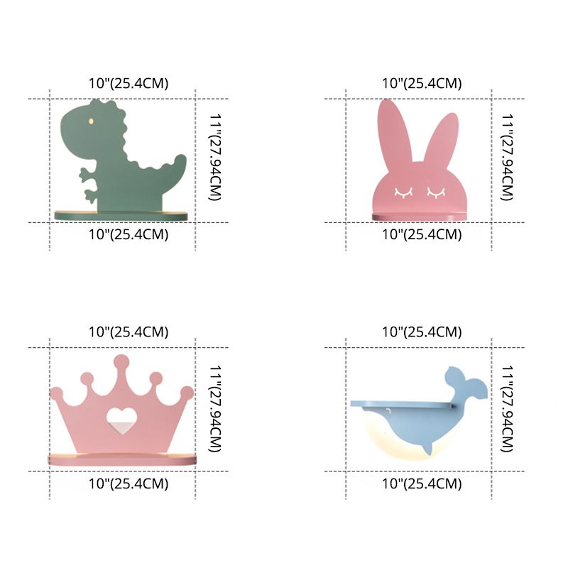 1 luminaire de luminaire luminaire créatif appliques en plastique de style macaron pour chambre à coucher