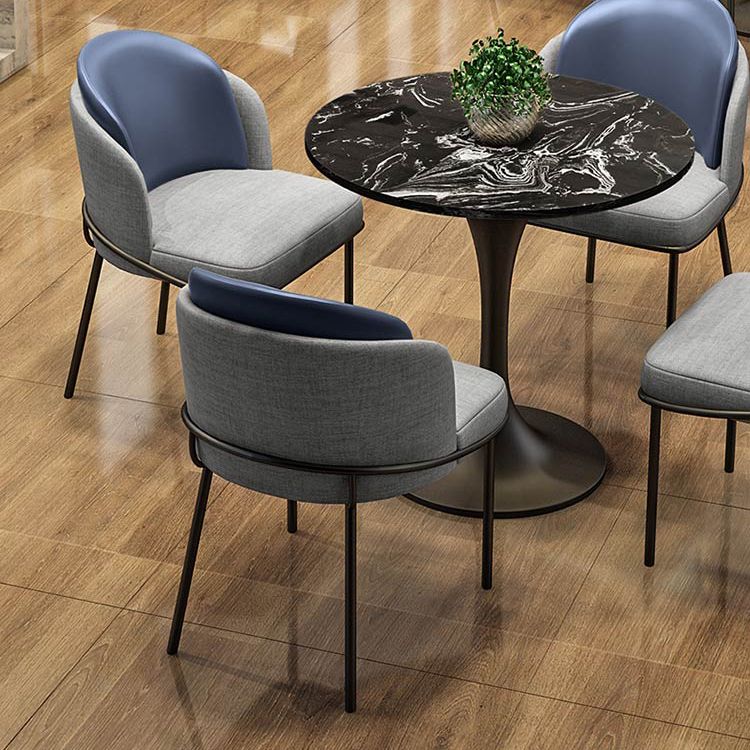 Modern Round Dining Table Artificial Marble Tulip Table for Dining Room