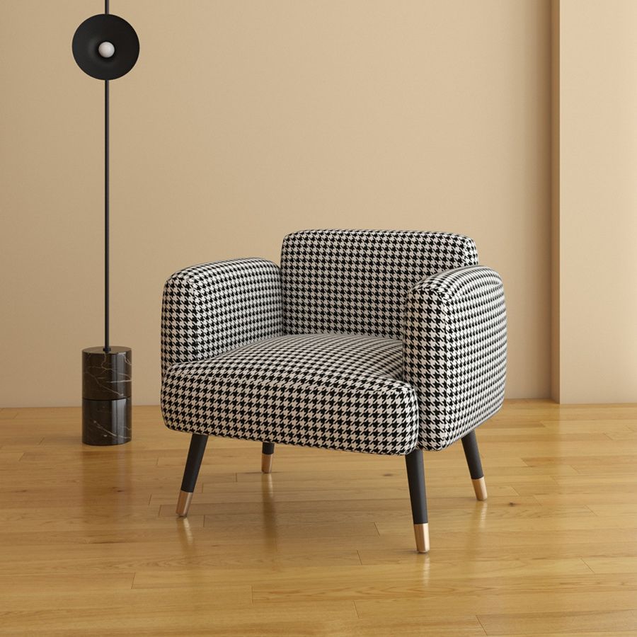 Contemporary Tight Back Sofa with Square Arm for Living Room
