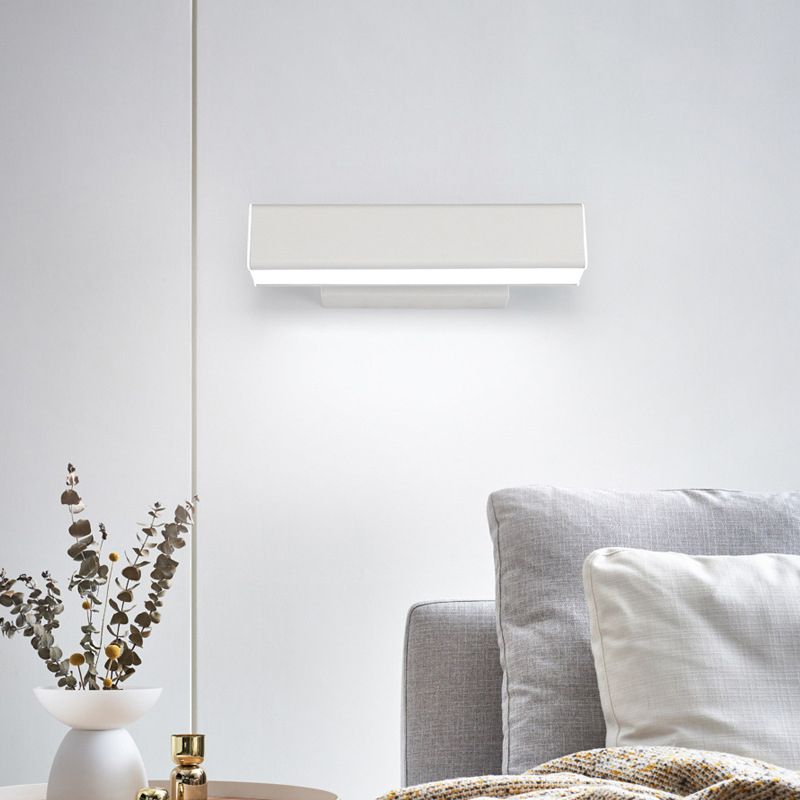 Rectangular Metal Wall Lighting Fixtures Modern Wall Mounted Light Fixture for Bedroom