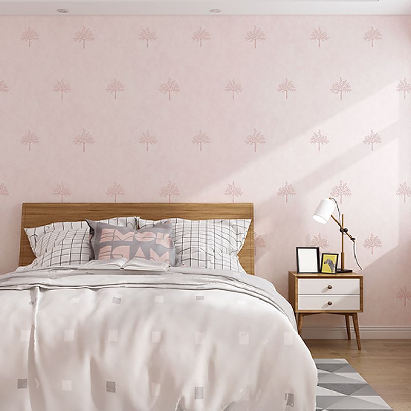 Waterproof Tree Pattern Wallpaper 31' L x 20.5" W Farmhouse Wall Art for Living Room