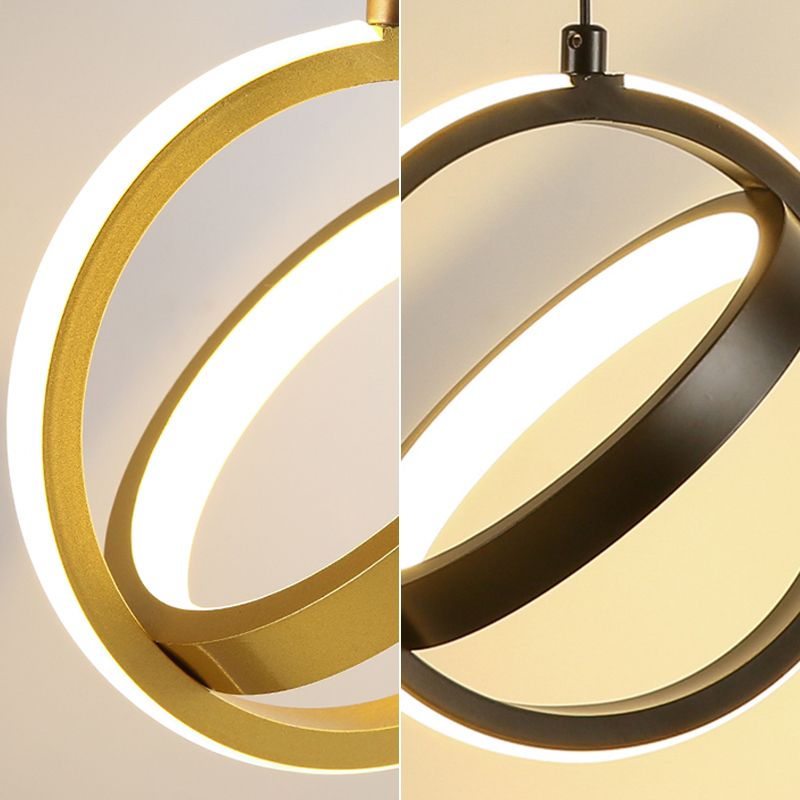 Circlings Luz montada en la pared Minimalista Metal Bundside Led Pared colgante Luz