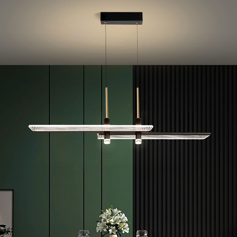 2 focos Luces de techo moderno de techo moderno de colgante LED LED para comedor