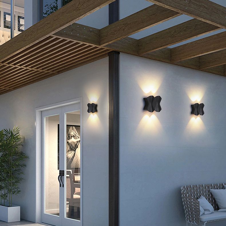 Lampe murale en origami simplicité moderne simplicité lampe à support mural en aluminium pour le salon