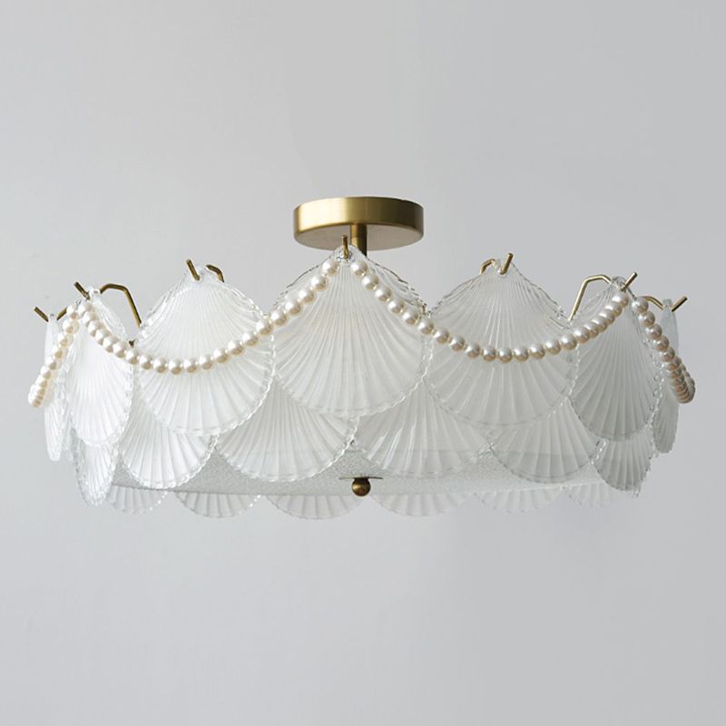 Glass Shade Flush Mount Ceiling Light Modern Flush Mount Ceiling Fixture