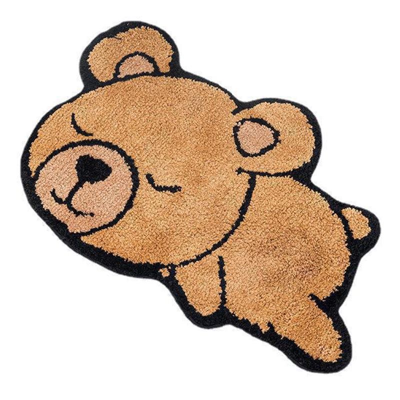 Novelty Animal Pattern Area Carpet Imitation Cashmere Modern Non-Slip Backing Indoor