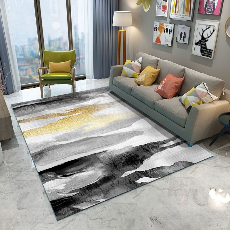 Stylish Abstract Pattern Indoor Rug Novelty Carpet Stain Resistant Area Carpet for Living Room
