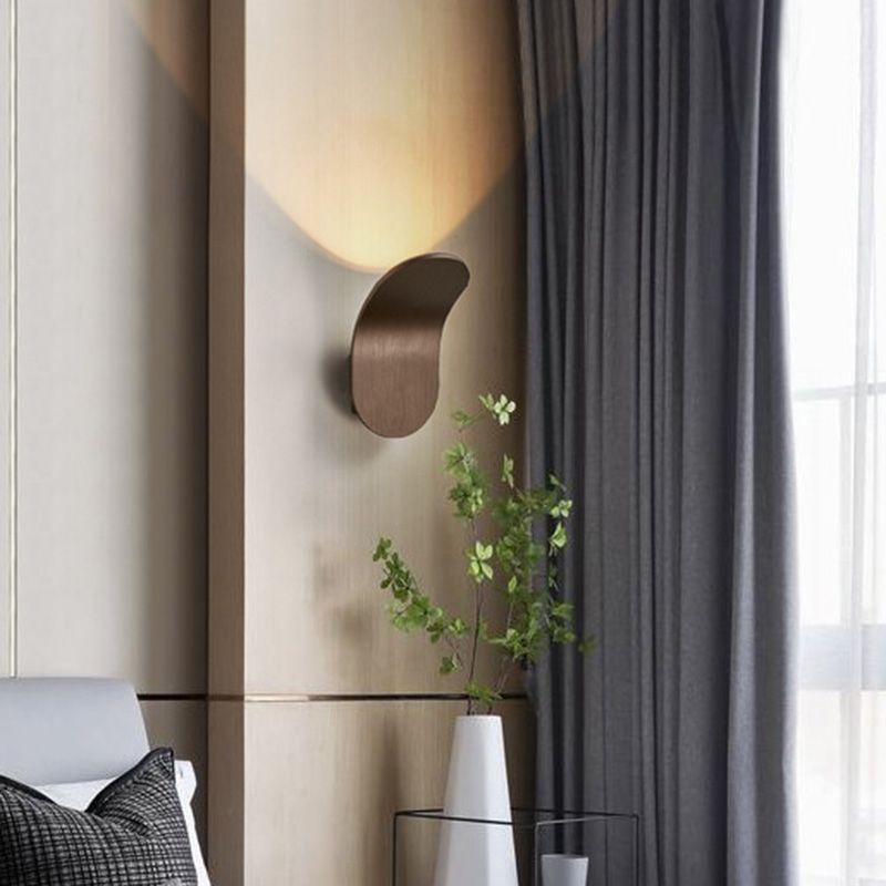 Bend Wall Mounted Lamp Postmodern Simplicity Aluminum Wall Mount Lamp for Living Room