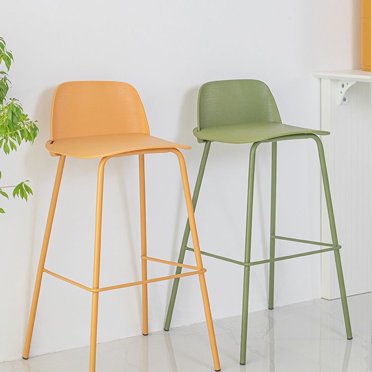Modern Style Metal Bar-stool Plastic Counter Bar Stool for Kitchen