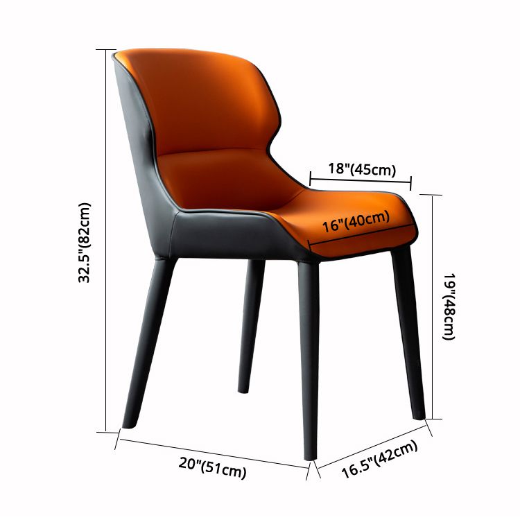 Chaise de salle à manger de style contemporain éponge chaise latéral rembourrée pour la maison