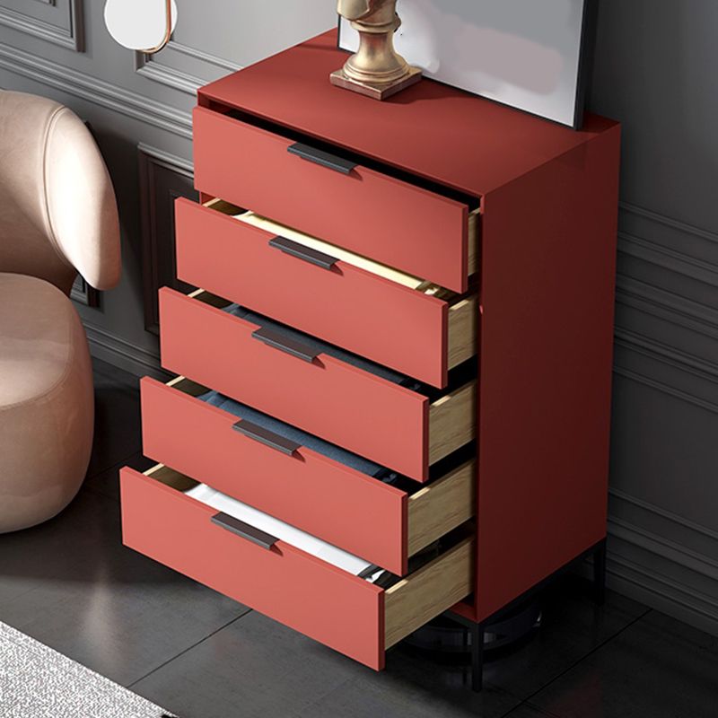 Scandinavian Wood Storage Chest with Soft-Close Drawers for Bedroom