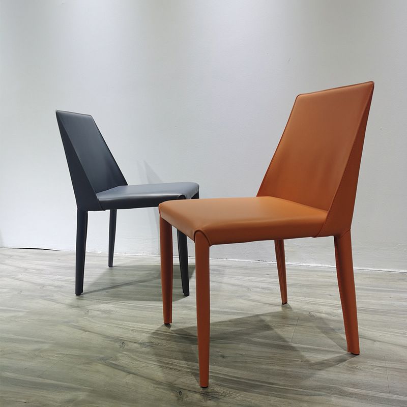 Contemporary Dining Room Chair Faux Leather Dining Chair for Home
