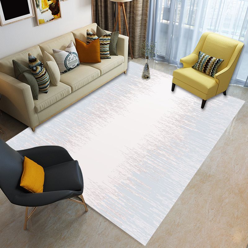 Glam Living Room Rug Multi Colored Abstract Pattern Carpet Synthetics Machine Washable Non-Slip Rug