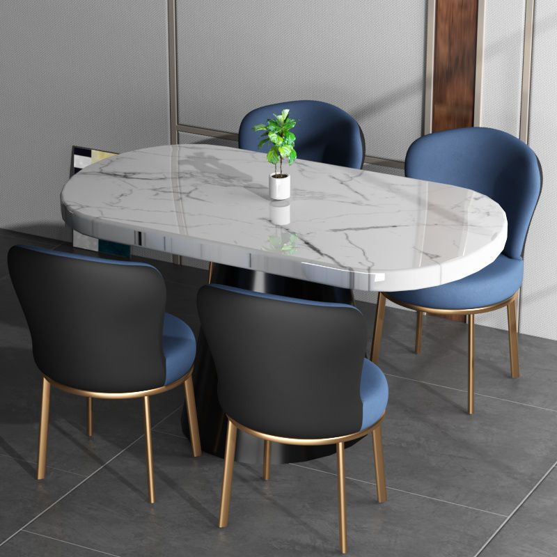 Sillas laterales tapizadas de estilo contemporáneo, silla sin brazos con respaldo sólido para uso doméstico