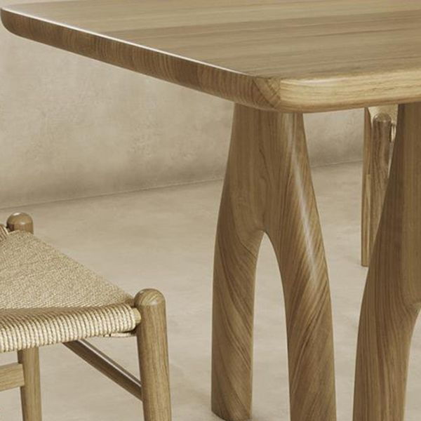 1/2/3/4/7 Pieces Industrial Rectangle Dining Table Set Solid Wood Kitchen Table Set