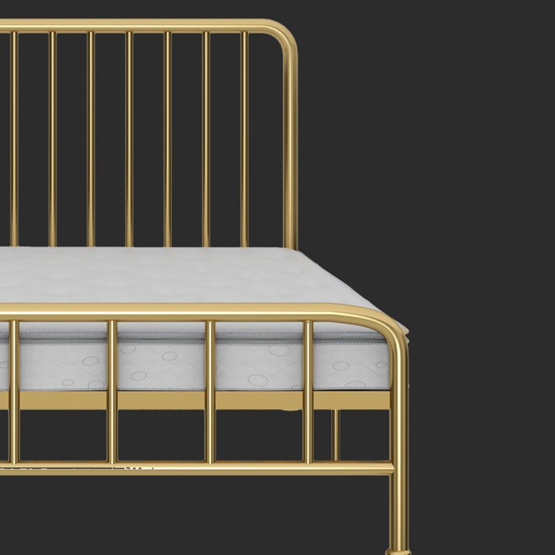 Glam Solid Color Open-Frame Bed Open-Frame Metal Bed with Custom Gold Legs