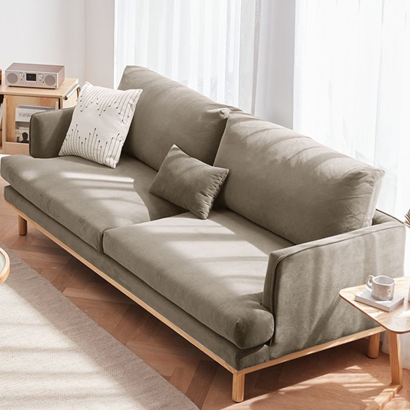 Eingezogener Arm Lose Rückensofa 35 "W Velvet -Sofa für Wohnzimmer