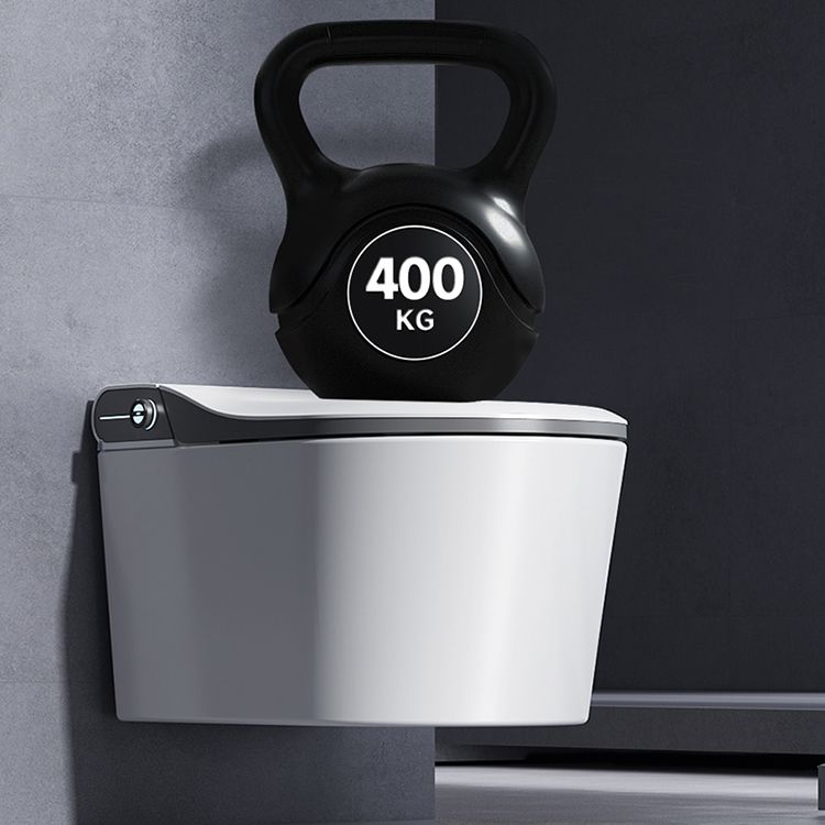 Elongated Wall Mounted Bidet Temperature Control Wall Hung Toilet Set