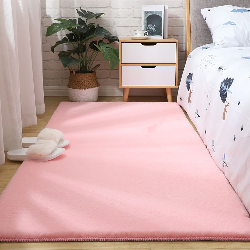 Apricot Casual Teppich Polyester Minderer Farbe Teppich Nicht-Rutsch-Backing Teppich für Wohnkultur