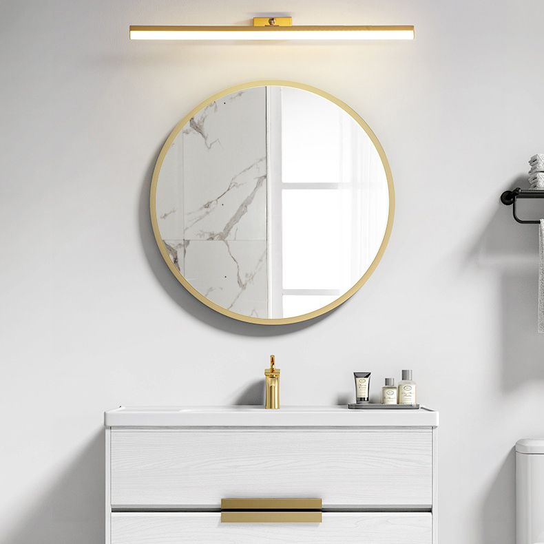 Brass LED Lamp Wall Mounted Vanity Lights for Bathroom Powder Room Washroom