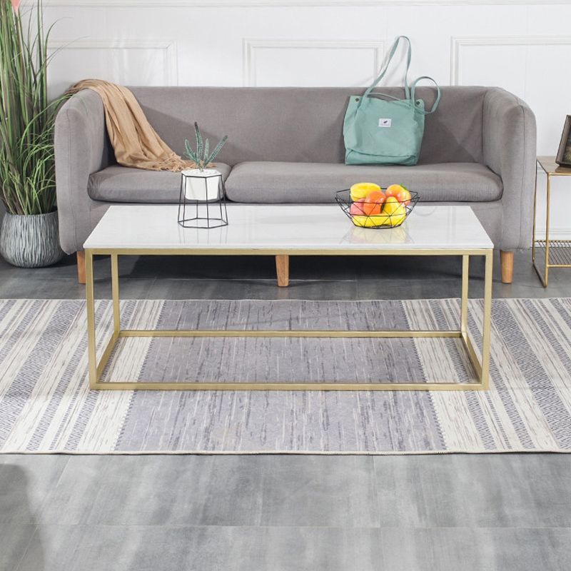 Glam Rectangular Coffee Table Frame 1 Coffee Table for Living Room