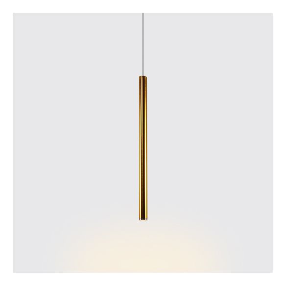 Silber/rot/blaues Metall schlanker Deckenleuchte Nordisch Einfacher Stallsuspension Anhänger Licht in warm/weiß, 12 "/19.5"/23,5 "hoch