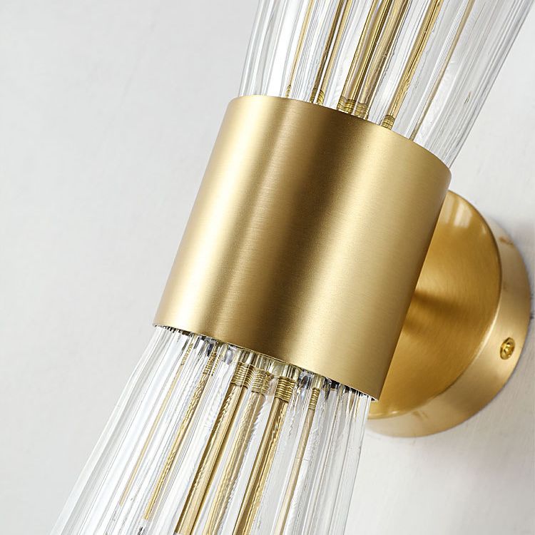 Postmodern Hourglass Shaped Wall Mounted Lights Crystal Glass Flush Mount Wall Sconce for Bedside