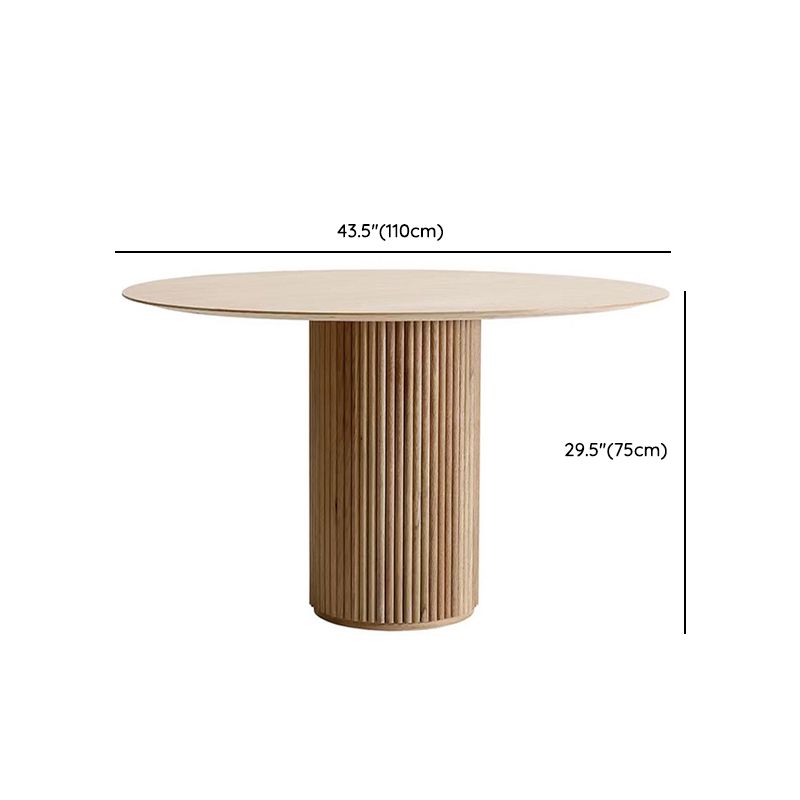 Nordic 1/2/4/7 Pieces Dining Set Round Wood Dining Table for Dining Room