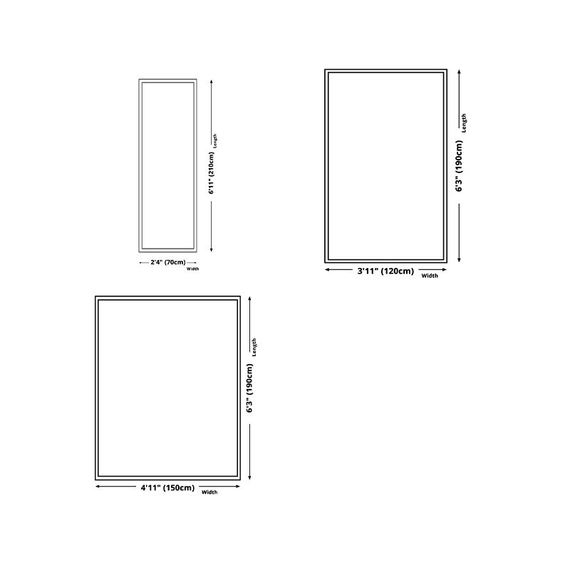 Black Modern Area Rug Houndstooth Pattern Polyester Area Carpet Stain Resistant Rug for Home Decor