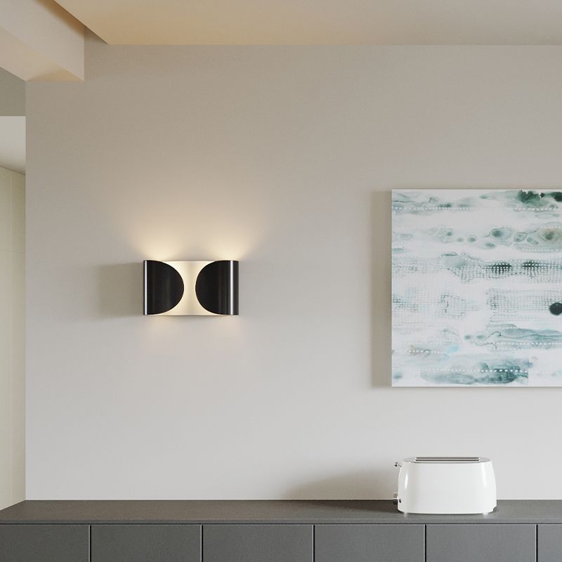 Metal Wall Mounted Sconce Black/White/Gold/Silver Wall Lights for Bedroom