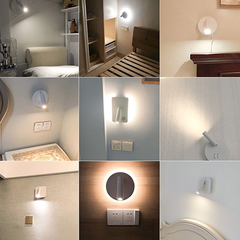 Moderner Stil Metall Wandleuchte geometrische Form Lesen Wandleuchten für Schlafzimmer