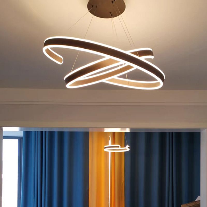 Simplicità creativa Luce a sospensione multistrato per caffetteria da salotto