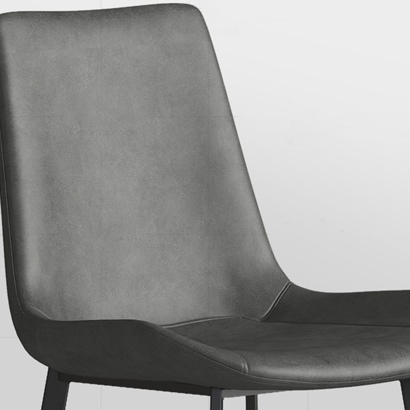 Industrial Armless Dining Chairs Upholstered Side Chair for Home