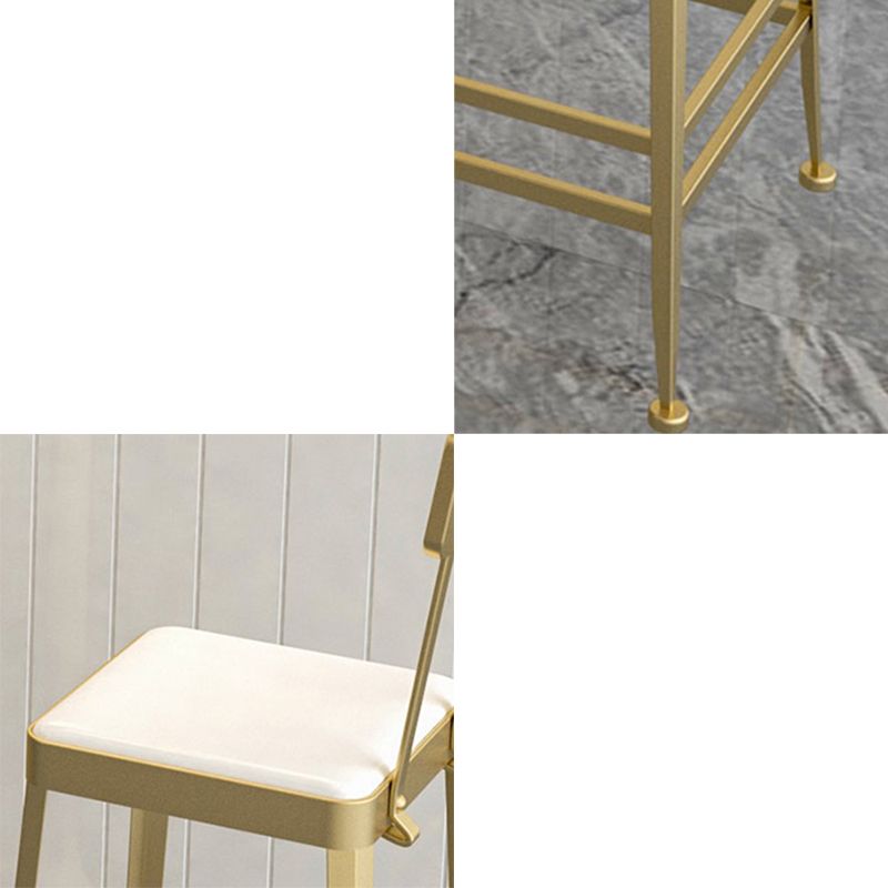 Nordic Style Barstool Indoor Metal 4 Legs Bar Stool for Coffee Shop