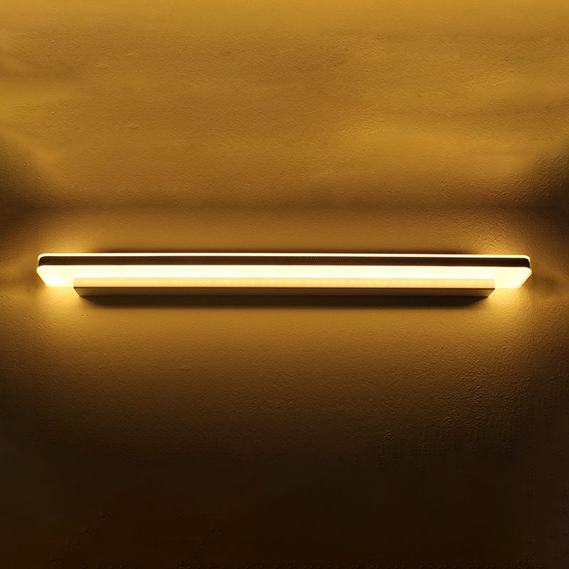 Luci da parete a specchio in metallo moderno moderno semplice stye teste muro di montaggio a parete in nero