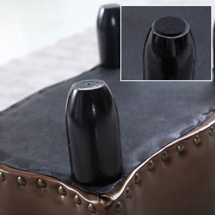 Modern Brown Standard Leather Pure Color Standard for Drawing Room