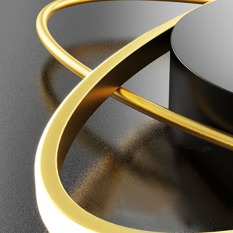 Lámpara de techo ovalada posmoderna lámpara de techo