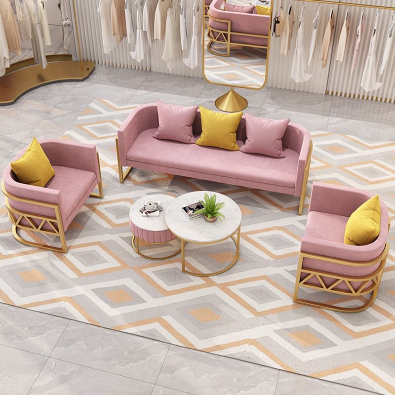 24.40" W x 29.52" H Velvet Tuxedo Arm Sofa Contemporary Standard Sofa