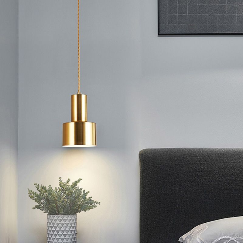 Luminaire suspendu ombré or de style contemporain suspension suspension