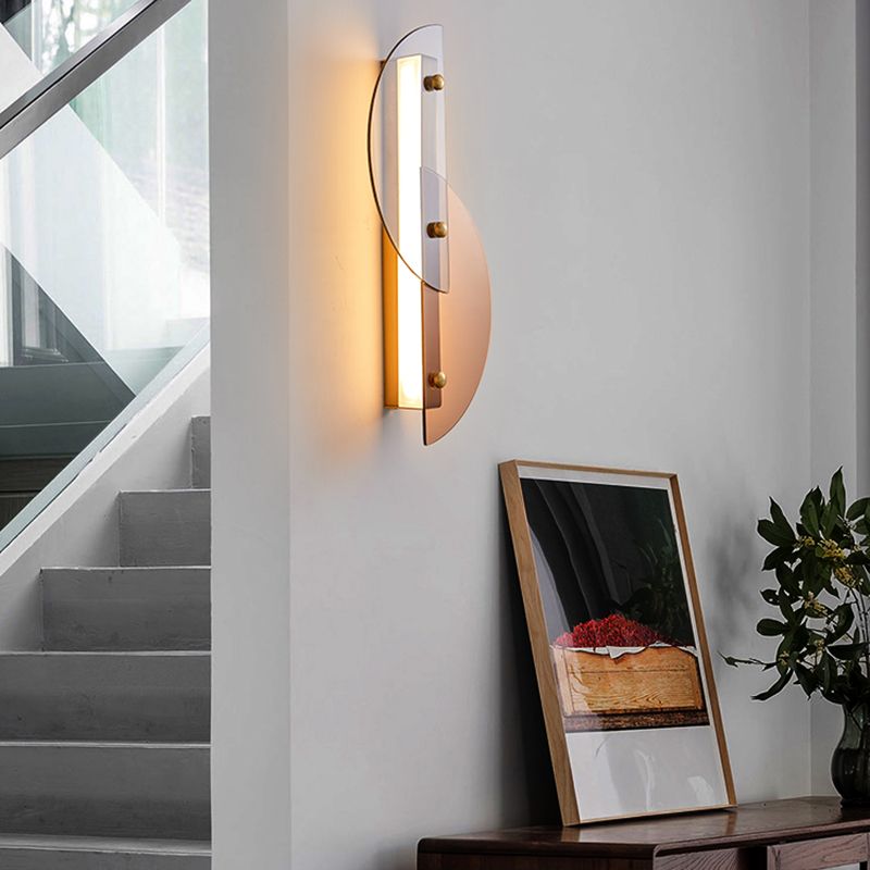 Cronique en métal simple contemporain LED 2 LUIGNEUR LEIL MUR LEI