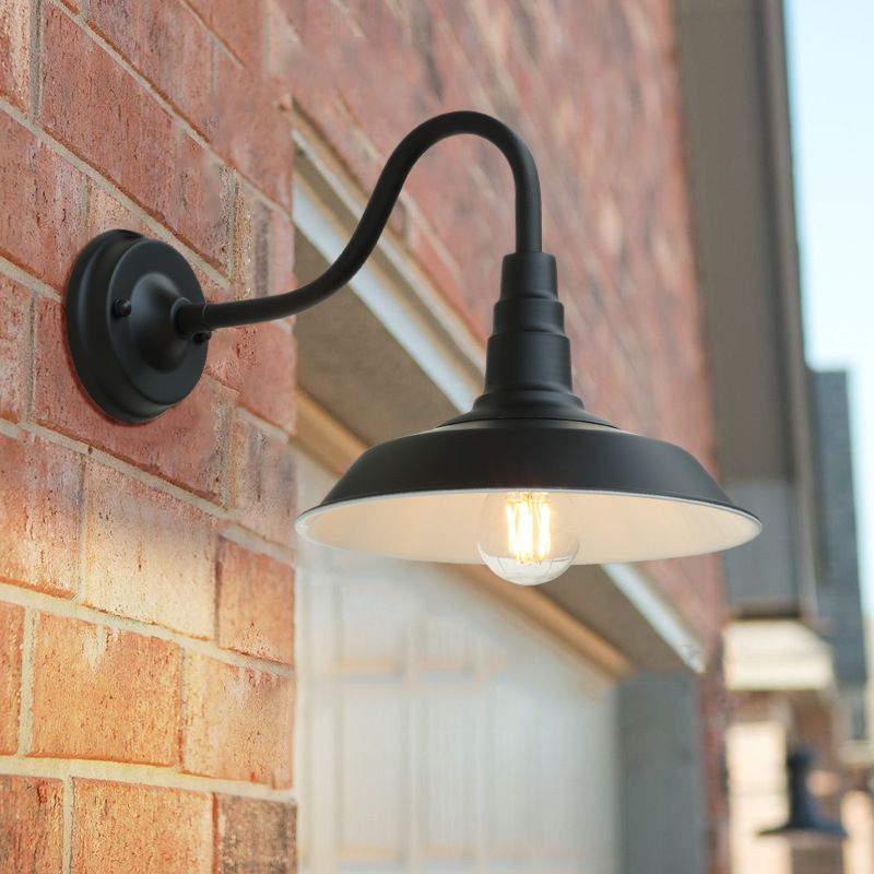 Industrial Style Barn Light Wall Sconce Metal 1 Light Sconces for Outdoor