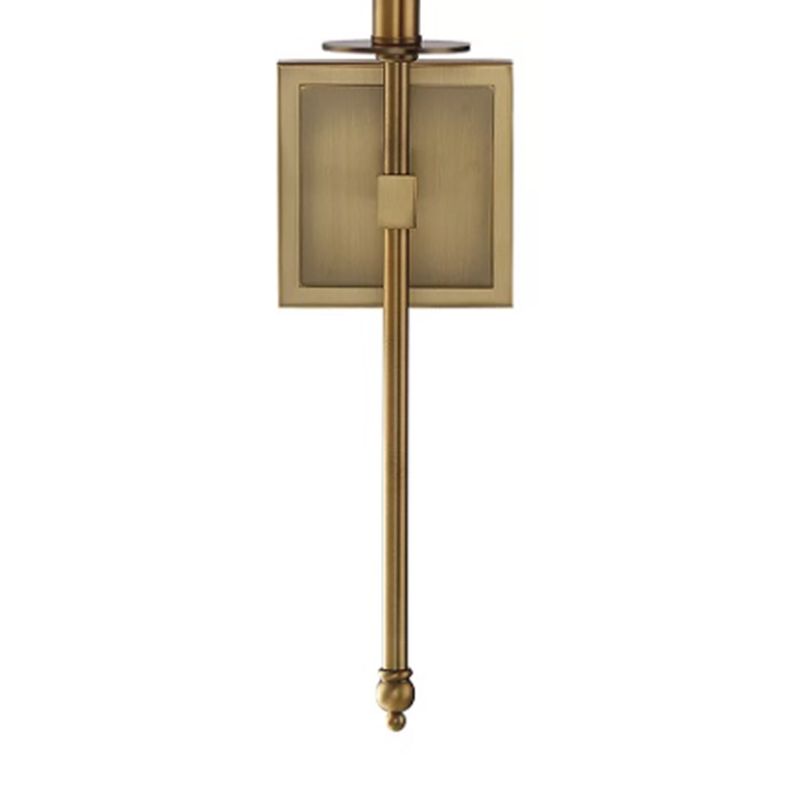 Contemporary Fabric Shade Wall Light 1-Light Wall Mounted Light Fixture for Bedroom