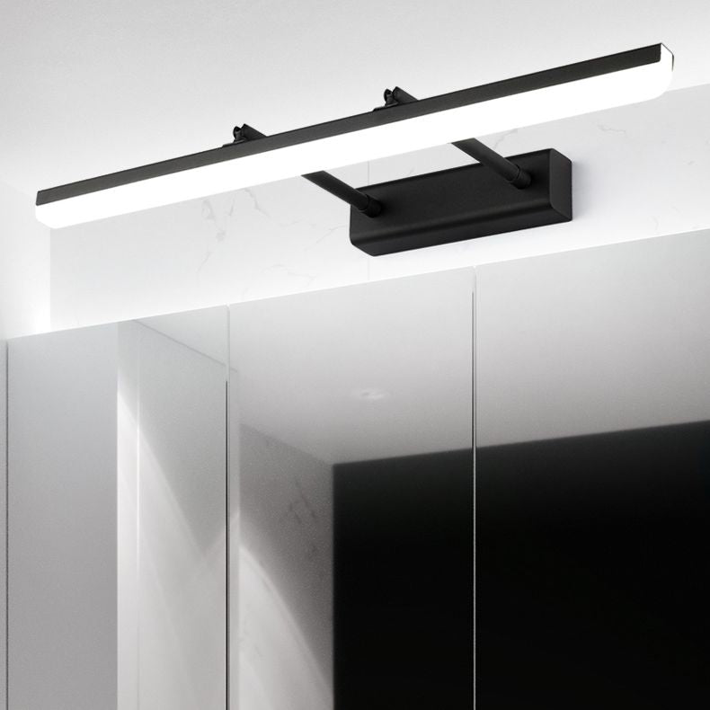 Modern Minimalist Style Linear Vanity Lighting Fixtures Plastic Vanity Sconces
