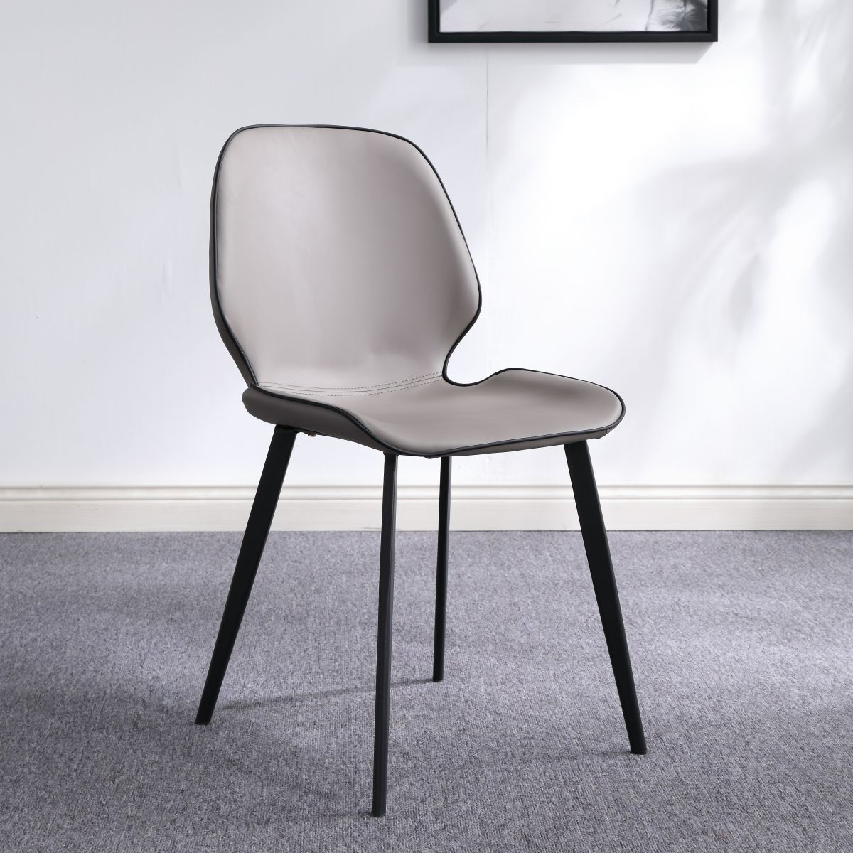 Modern Style Sintered Stone Black Dining Room Set with Round Table Formal Dining Table Furniture