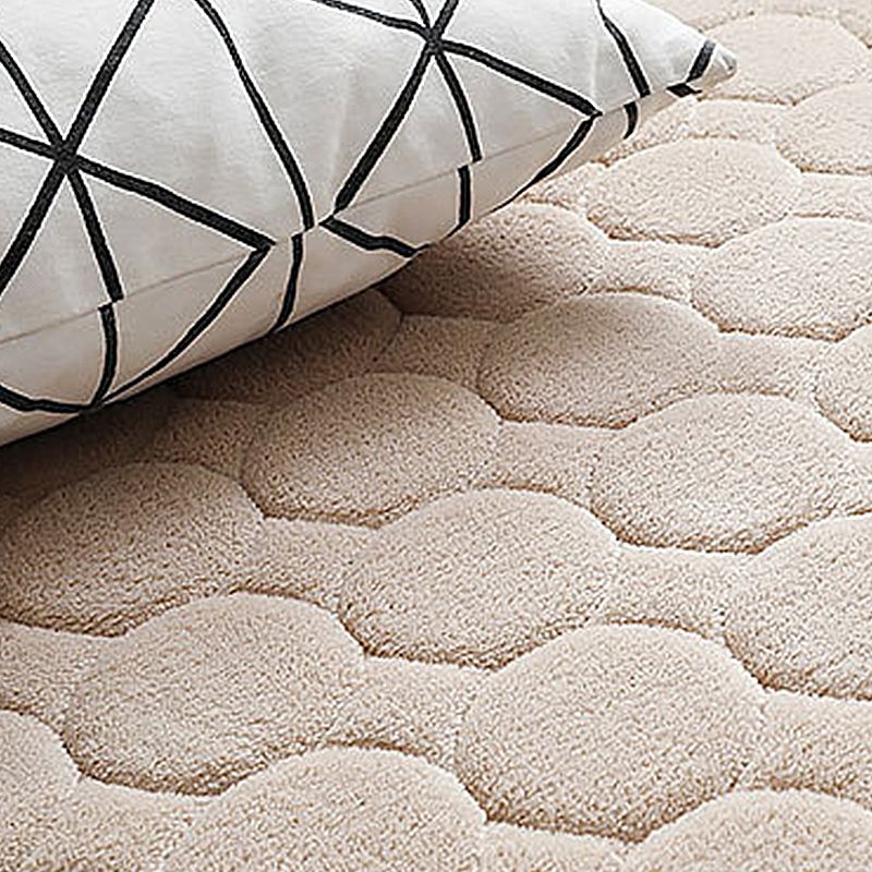 Chique woonkamer tapijt vaste kleur polyester gebied tapijt niet-slip achterste backing area tapijt