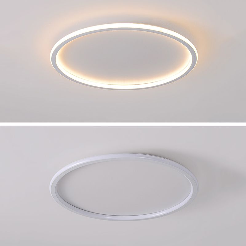 Anillo de aluminio LED empotrado montaje en techo estilo moderno 1 luz montaje empotrado luces