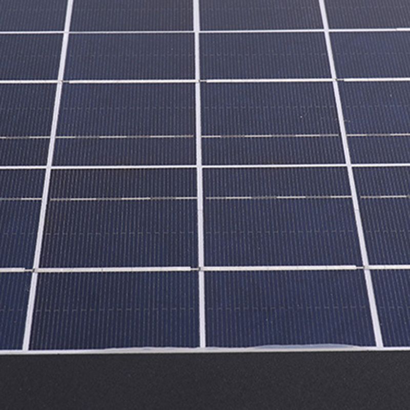 Black Square Pillar Lamp Waterproof Outdoor Solar Lights for Garden