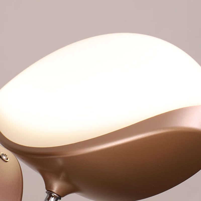 Luz de techo colgante elíptico de metal contemporáne