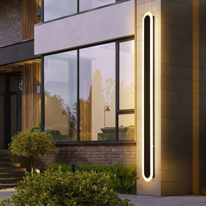 1-Light Black Minimalisme Appareils luminaires