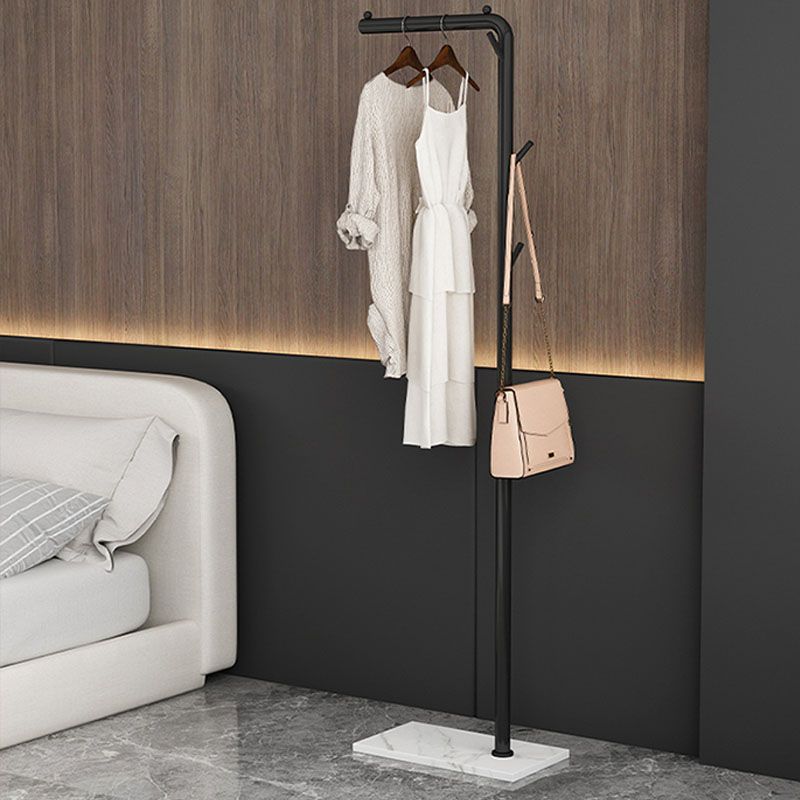 Modern Coat Rack Coat Hooks Metal Coat Rack with Marble Bottom